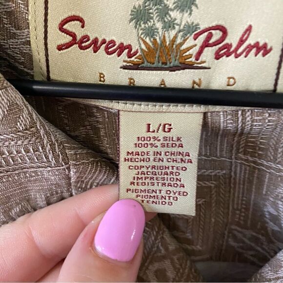 Seven Palm Silk Hawaiian button down - Picture 10 of 11